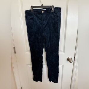 Loft Blue Corduroy Pants Size 6